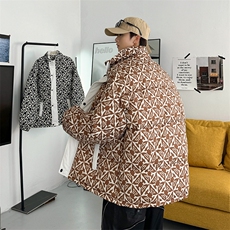 2025港风棉衣棉服立体印花面包服立领棉袄外套1614-P80，男装棉衣，星座207