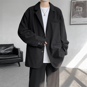 8XL-M肌理感西服美式休闲西装外套男复古痞帅高级感衣服XF002P85图片