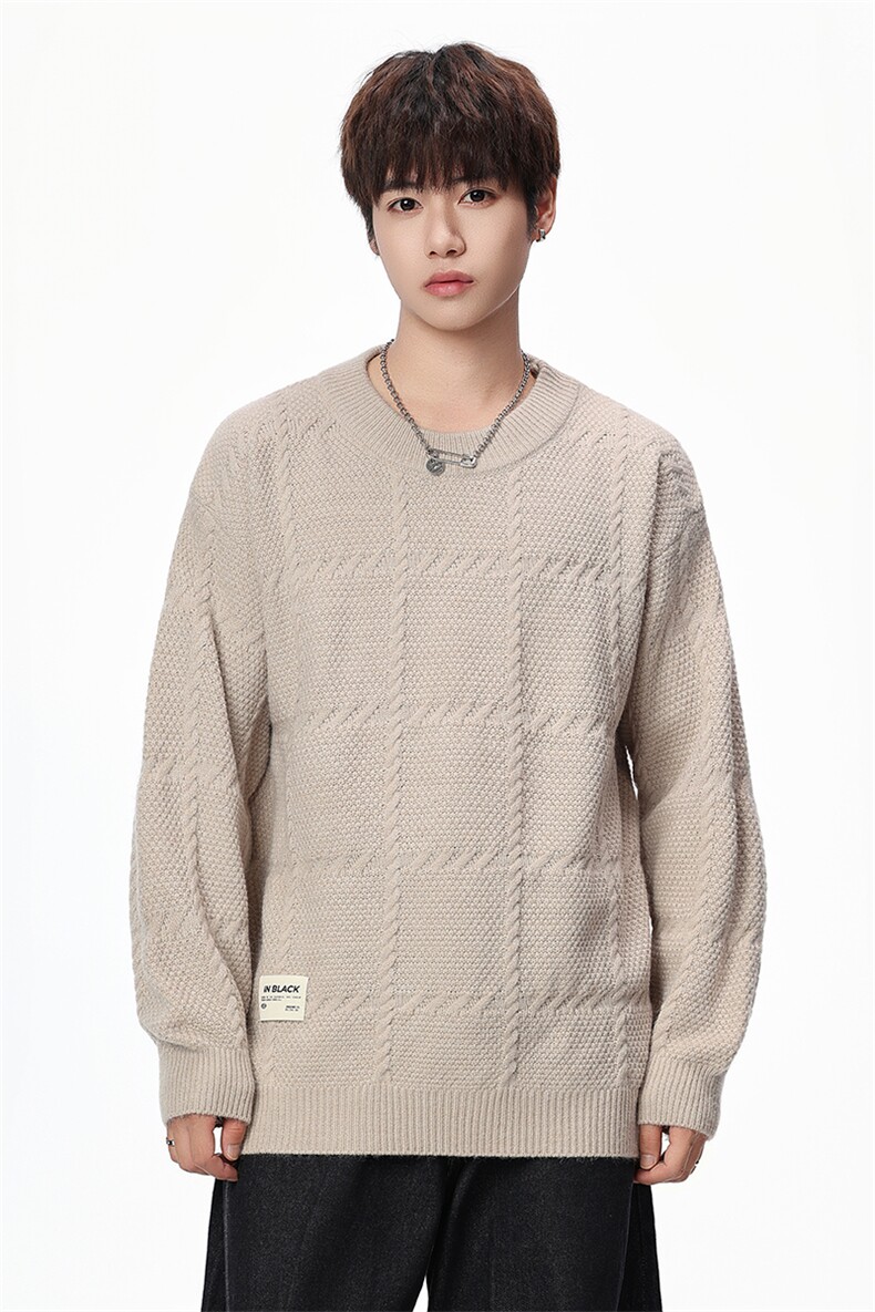 【新品】2025秋冬男士时尚休闲百搭针织毛衣潮流-M0147-P40,男装针织衫/毛衣,星座1105-1