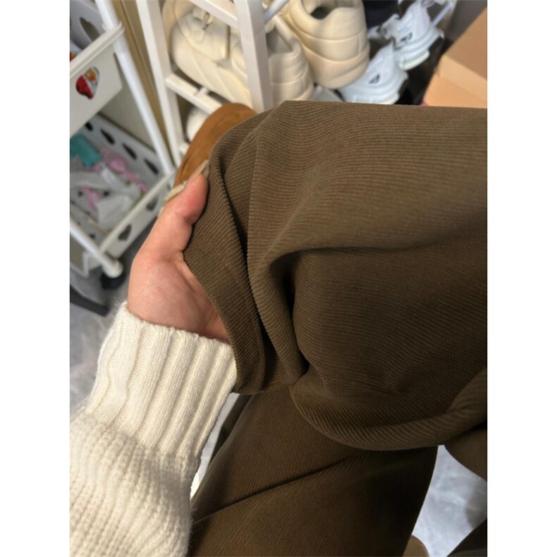 女风美拉德棕色灯芯绒直筒百搭休闲裤ZK0274-P40加绒45,男装休闲裤,星座313A(原308A-2)