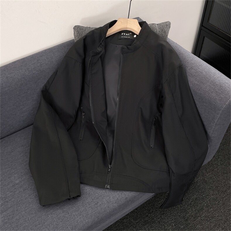 新款夹克男装百搭款秋冬季立领外套防泼水面料HY228H-P75,男装夹克,电商A227A
