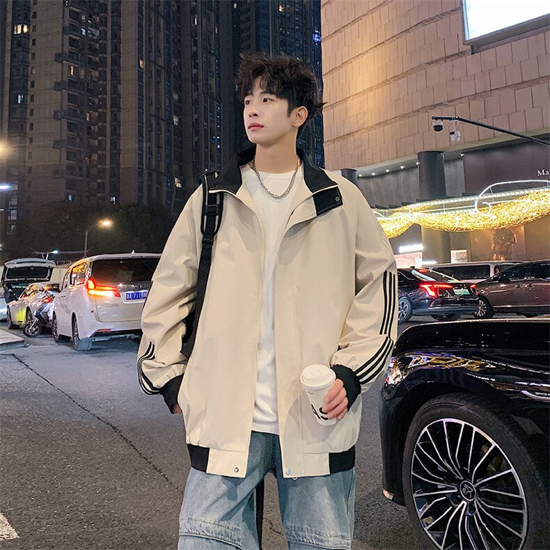 新款现货户外立领夹克男冲锋衣外套JK801-P70,男装夹克,星座1204-3
