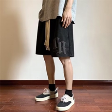 美式复古重磅篮球短裤男夏季宽松运动五分裤潮牌高街休闲裤子，男装牛仔裤，星座1210-1