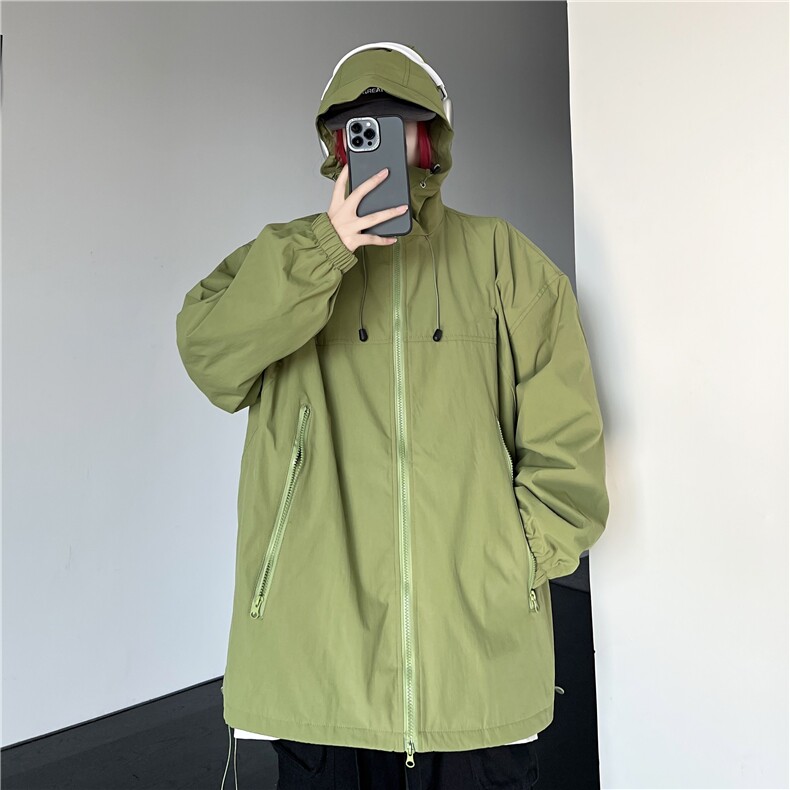 美式冲锋衣外套男女连帽防风机能夹克insW993P80,男装夹克,星座1116-2