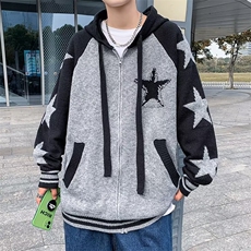 美式街头设计感圆领毛衣男慵懒风休闲针织衫MY187P60，男装针织衫/毛衣，星座1116-2