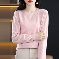 2024秋冬新款羊毛女士V领羊毛衫,女装羊毛衫,润辉羊绒, 2024秋冬新款羊毛女士V领羊毛衫,女装羊毛衫,润辉羊绒,