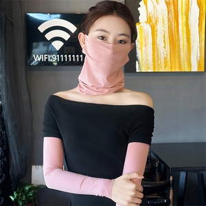 冰丝麦穗挂耳脖套男女同款夏季时尚百搭图片