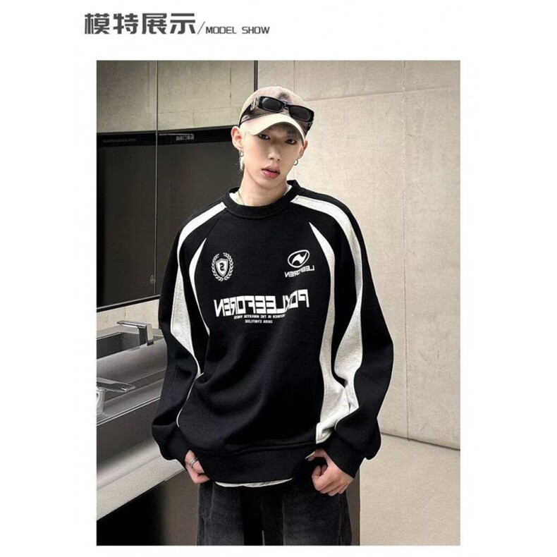 1506-1/WW19-11/P42美式复古拉链卫衣运动休闲足球服圆领重磅卫衣,男装卫衣,星座1506-1