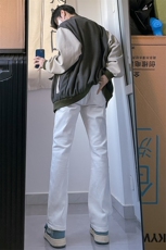 B221美式ins高街暗黑小众修身弹力休闲牛仔裤LK23010-P60控78，男装牛仔裤，电商B221