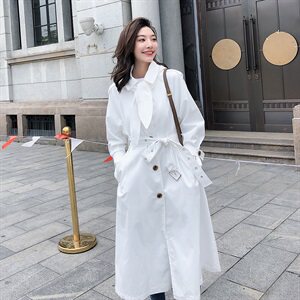春秋款风衣 港风兔耳朵 简约百搭 1315-1图片