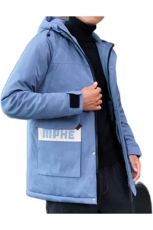 男士休闲连帽加厚保暖棉衣外套棉服棉袄冬季防寒开衫男装M992，男装棉衣，电商B226-2（原B217-2）
