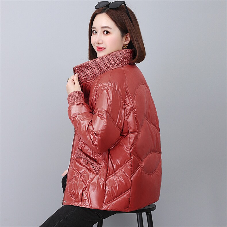 轻薄小个子短款羽绒棉服女2024新款冬季高端洋气时尚妈妈棉袄外套,女装羽绒服,婷思杰（原婷想服饰）