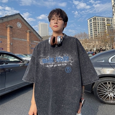 得物直播品质240重磅水洗xz605-dsx260特批30控49，男装T恤，星座605(原A050)