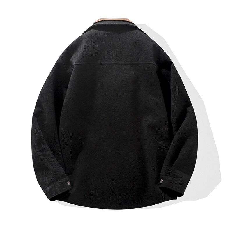 【精品】秋冬毛呢夹克男外套男假两件大码轻熟JLJ-209批115白底,男装夹克,星座401