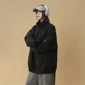 JK205/P65春装新款个性魔术贴立领飞行员夹克男潮外套上衣图片