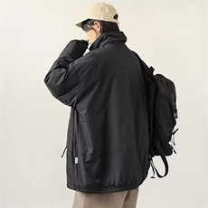 1506-1/M5121/P74日系复古简约机能风立领棉衣男潮牌宽松百搭情侣，男装棉衣，星座1506-1