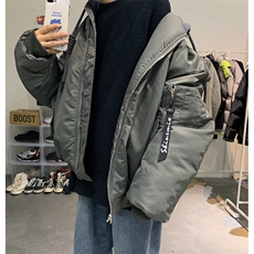 抖音直播品质！档口现货！棒球棉服冬装假两件1611B-G01-P135，男装棉衣，星座1611B
