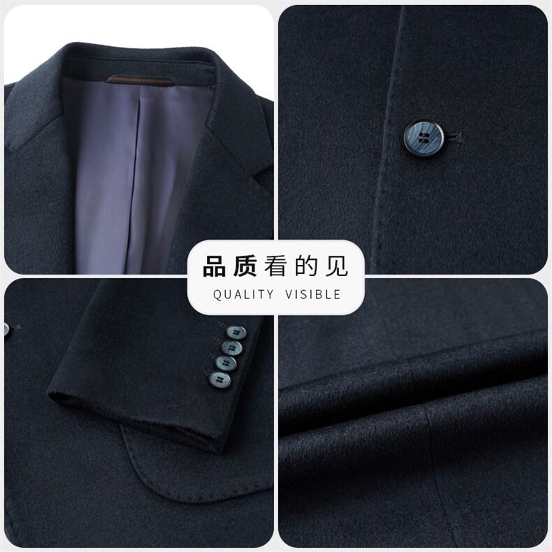 2025新款中年山羊绒西服外套男士休闲中青年绵羊毛西装上衣,男装西服,钱塘723