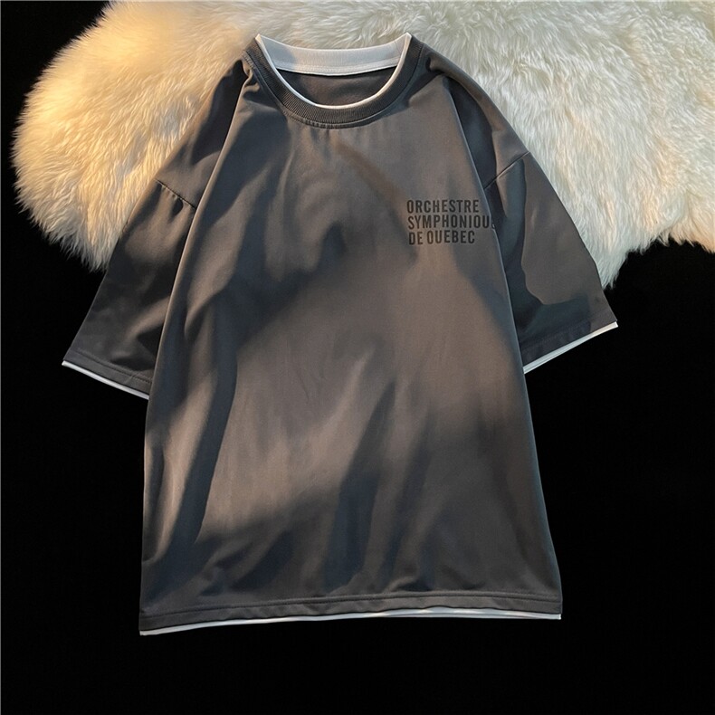 xZ116-T110-p18-控39M-5XL抖音拼接OVERSIZECLEANFITT恤夏季大码,男装T恤,星座116