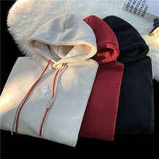 高克重抖音品质印花连帽卫衣715-6-WYB02P55(加绒60控88），男装卫衣，星座715-6