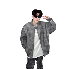 高品质设计感pu皮结构夹克外套男CP96-特p75，男装夹克，电商B371