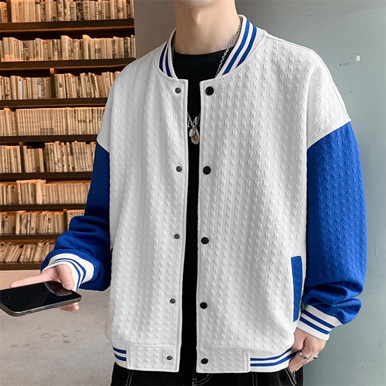 夹克外套男士ins潮情侣款美式棒球服男春秋款6310P83,男装夹克,星座410-2