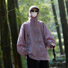 F263-P42夏季新款户外连帽透气防晒衣外套潮流宽松休闲夹克现货，男装夹克，星座512-6