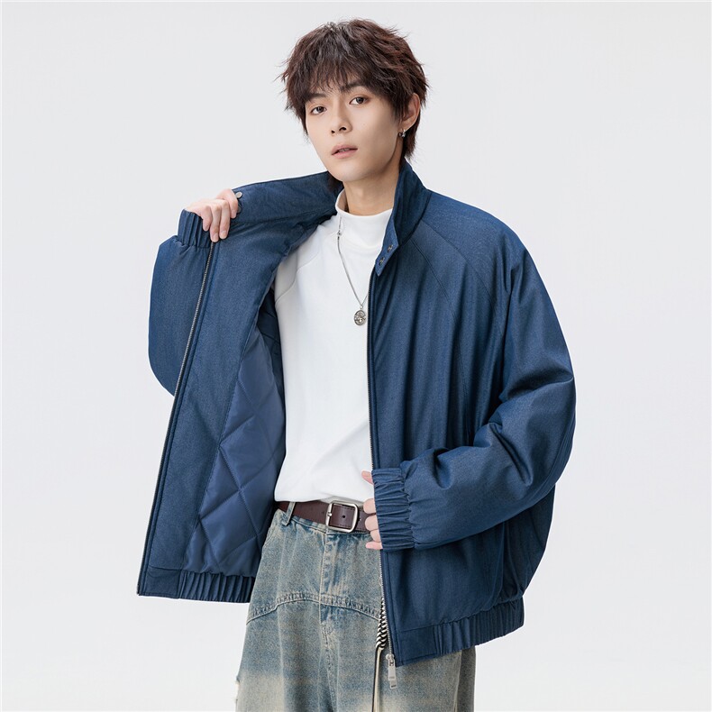 美式休闲2025冬季新原创宽松潮流立领棉衣男棉服情侣大码GS60212,男装棉衣,星座1206（原A206）