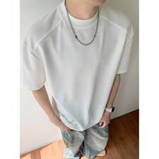 主推夏季新品2026玉米格半袖打底衫男士夏装短袖T恤上衣S408-特19，男装T恤，电商A233-1