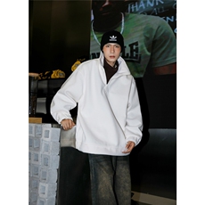 秋冬重磅卫衣呢外套假两件外套大码美式高街1016-1Y119P78K98，男装卫衣，星座1016-1（原电商B408-1）