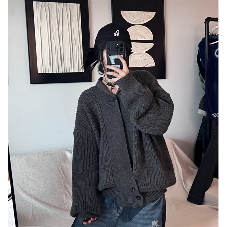 出货针织衫道袍毛衣秋季开衫老钱百搭松弛慵懒感上衣外套MF45P65,男装针织衫/毛衣,电商D256-2(原A064-2)