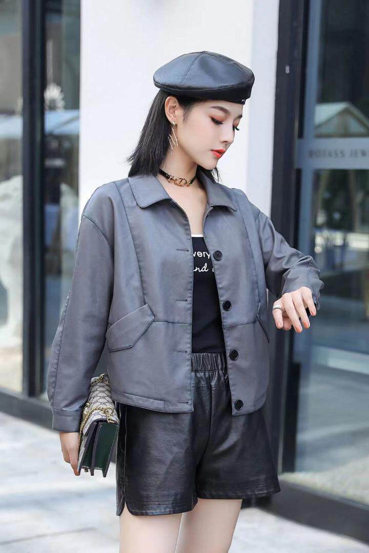 【现货】秋季新款！唯芬8861款短款皮外套皮衣，女装皮衣，唯 芬