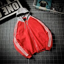 A003-927-P50秋冬季新品拼接连帽夹克男外套韩版日系铁框，男装夹克，电商A003