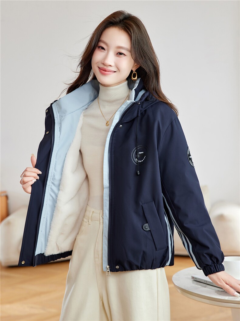 现货！2025年冬季加厚棉衣女时尚大气,女装棉衣/棉服,沐七七