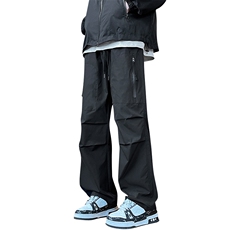 秋春新款户外工装冲锋裤日系直筒宽松大码休闲裤xz405-k2012-p50，男装工装外套，星座405