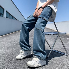 气质慵懒牛仔裤高腰流行潮流新款百搭M5087P55，男装牛仔裤，星座1116-2