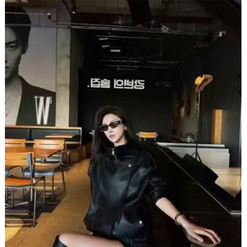 网图直播荔枝纹蛋白皮【伯明翰黑武士】外套JK501-P108,女装短外套,星座1213