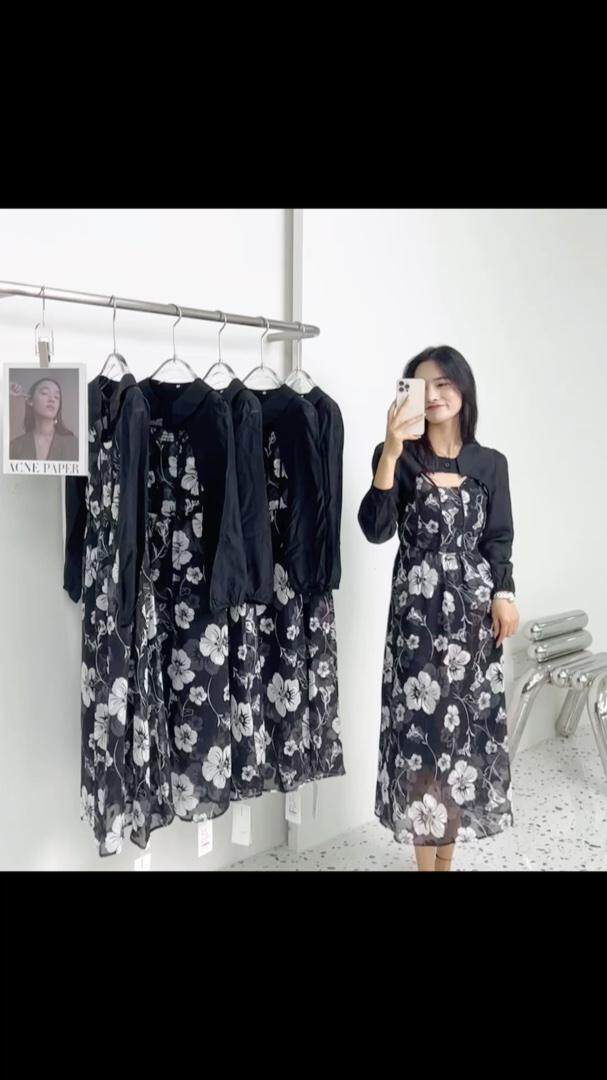 早秋2件套连衣裙！防晒俩不误！，女装连衣裙，依挺好