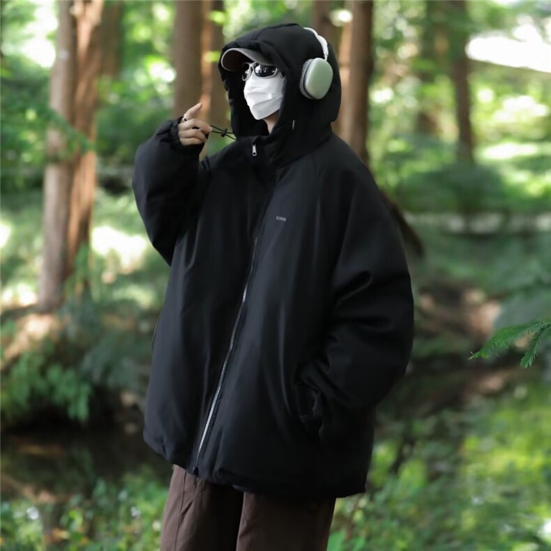 山系冲锋衣男秋冬款棉袄夹克潮牌宽松美式机能风棉服外套MH02-P88,男装夹克,星座1008-1