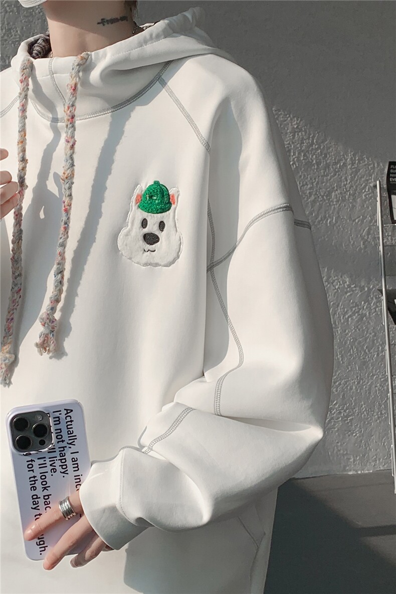 6XL-M重磅刺绣连帽卫衣男高街套头打底上衣WY47-P88,男装T恤,电商D206-1