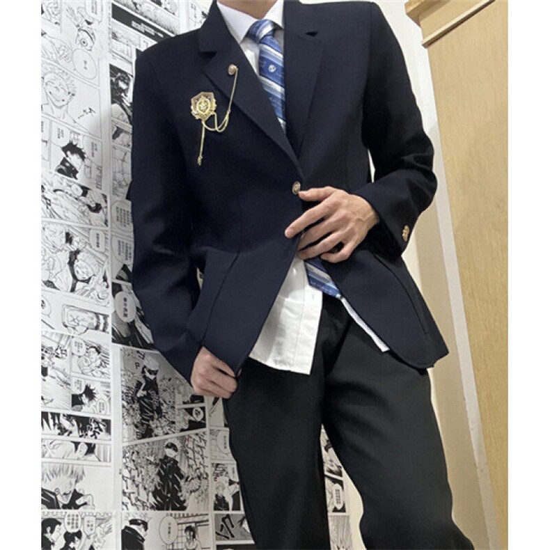 日系学院两粒扣DK制服套装徽章西装外套XL16,男装西服,星座1116A（原606A-3）
