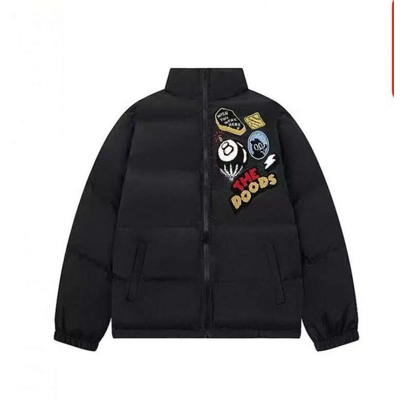 1506-1/M1781/P86冬季潮牌刺绣棉服男美式高街加厚保暖外套，男装棉衣，星座1506-1