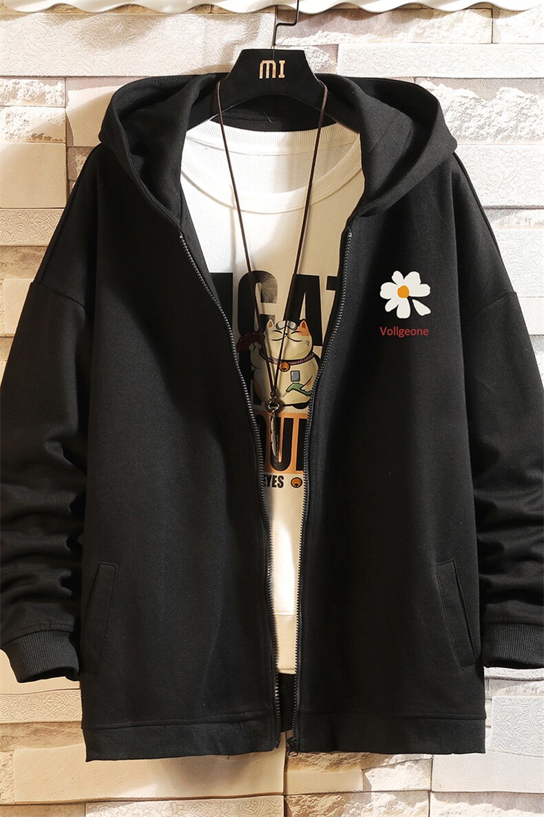 KS21059-P38加绒款-P43连帽开衫卫衣男运动外套大码班服砖墙,男装卫衣,电商A040A
