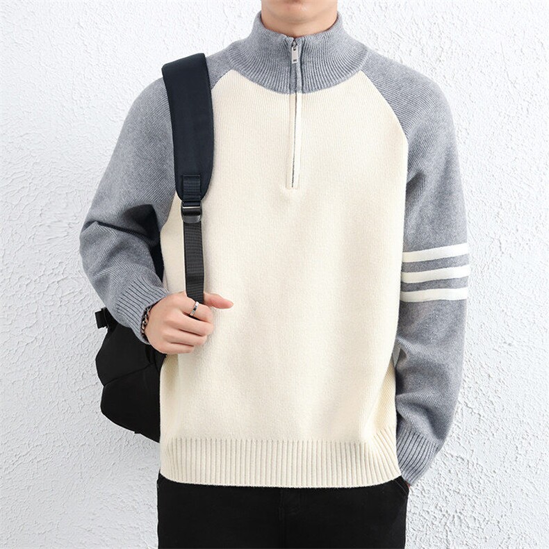 网图76303-P70高品质毛衣男士针织衫宽松情侣套头上衣,男装针织衫/毛衣,电商D310B