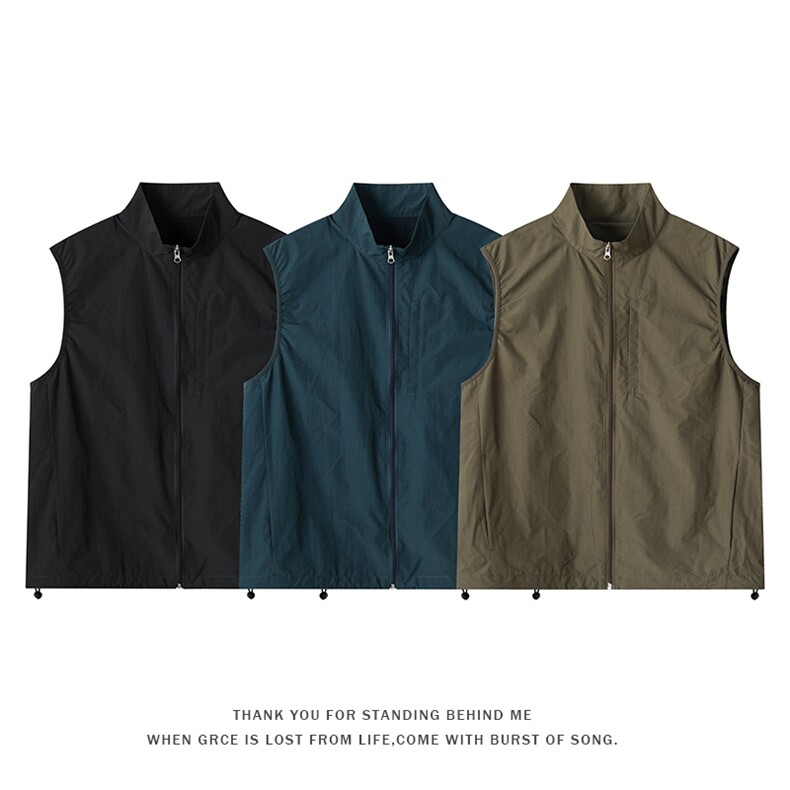 2025秋季新款面料：锦纶100%MJ5273-特P45控88，男装背心/马甲，电商A001-1