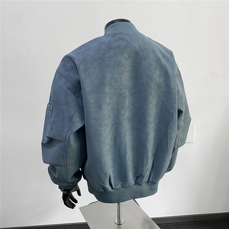 美式高阶秋冬PU棒球服夹克痞帅百搭情侣外套J57911TP85,男装夹克,电商A247
