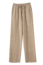 新款针织阔腿裤女高腰弹力垂感加厚保暖小个子拖地裤显瘦直筒裤子，男装休闲裤，台绒羊绒