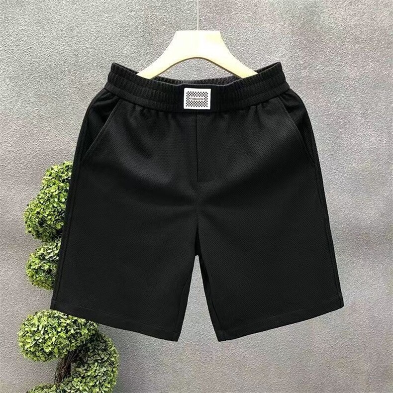 高级感白色短裤男潮牌2025夏季新款休闲大裤衩薄款外穿宽松五分裤,男装牛仔裤,电商B212（原钱塘6029）