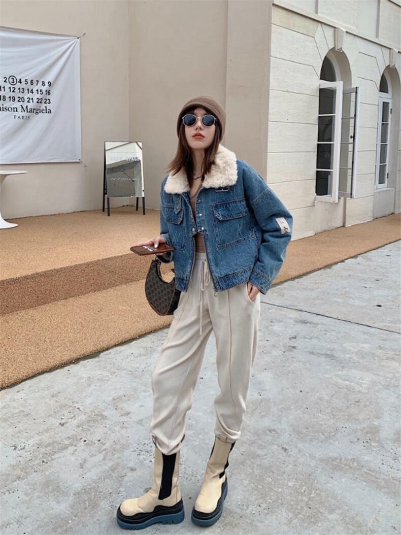 超洋气款牛仔派克服，其它，转角爱尚