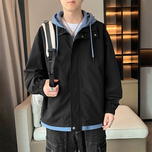 秋季现货假两件夹克男二开三防冲锋衣外套DSA157B-JK763-P68图片